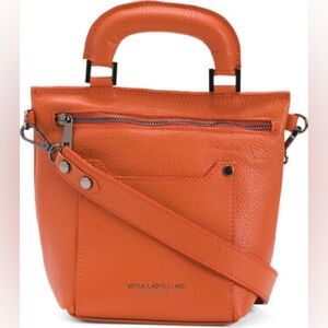 Viola Castellani Made in Italy Padded Leather Satchel (9”x8”)
